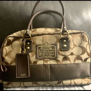 Brand New Coach Signature Monogramed Duffle Bag